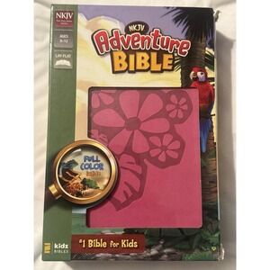 NKJV, Adventure Bible, Leathersoft, Pink, Full Color See Photos & Description